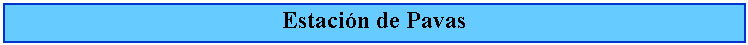 Cuadro de texto: Estacin de Pavas