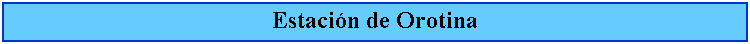 Cuadro de texto: Estacin de Orotina