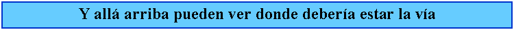 Cuadro de texto: Y all arriba pueden ver donde debera estar la va
