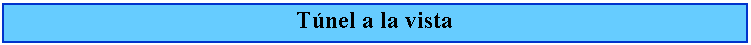 Cuadro de texto: Tnel a la vista