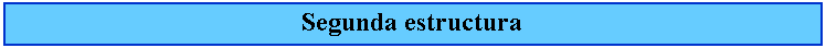 Cuadro de texto: Segunda estructura