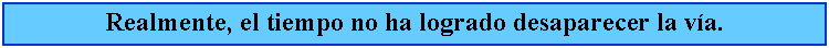 Cuadro de texto: Realmente, el tiempo no ha logrado desaparecer la va.