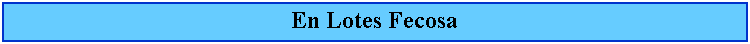 Cuadro de texto: En Lotes Fecosa