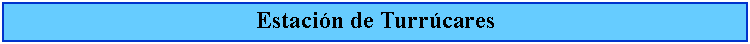 Cuadro de texto: Estacin de Turrcares